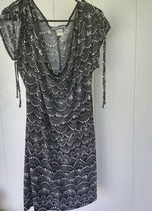 Noticeable Black an White Print dress